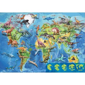 Puzzle Educa Dinosaurierkarte 150 Teile Puzzles Educa - 1