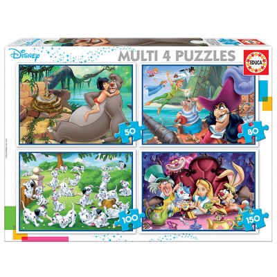 Puzzle Educa Disney-Klassiker Multi Progressiv 50+80+100+150 Puzzles Educa - 1