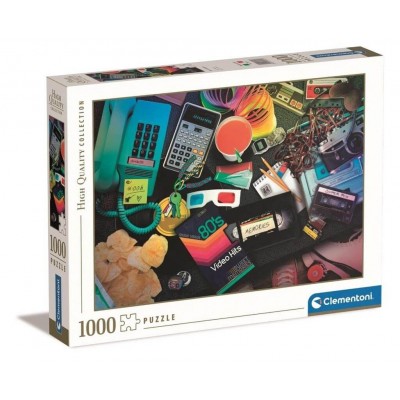Puzzle Clementoni Nostalgie für die 80er Jahre 1000 Teile Clementoni - 1