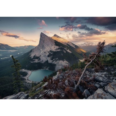 Puzzle Ravensburger Sonnenuntergang auf dem Berg der 1000 Stücke Ravensburger - 1