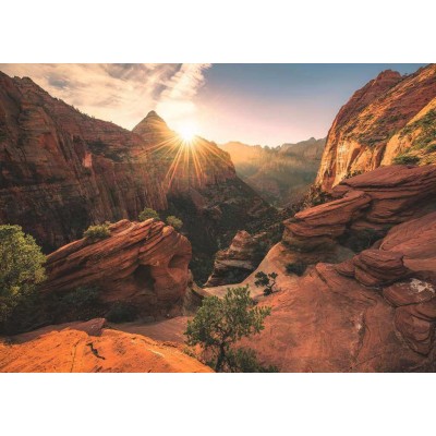 Puzzle Ravensburger Zion Canyon, Vereinigte Staaten von Amerika 1000 Teile Ravensburger - 1