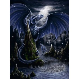 Puzzle Ravensburger Der dunkelblaue Drache 1500 Teile Ravensburger - 1