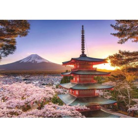 Puzzle Ravensburger Berg Fuji Kirschblüten 1000 Teile Ravensburger - 1