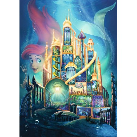 Puzzle Ravensburger Disney-Schlösser: Ariel aus 1000 Teilen Ravensburger - 1