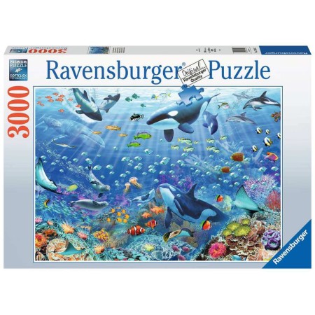 Puzzle Ravensburger eine bunte Unterwasserwelt 3000 p - kubekings