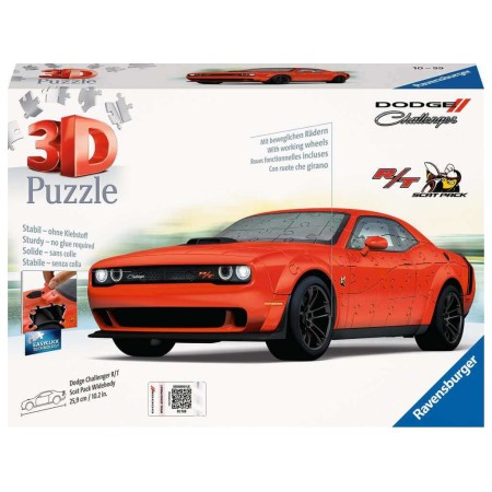 Puzzle 3D Ravensburger Dodge Challenger Rot 165 Teile Ravensburger - 1