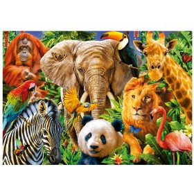 Puzzle Educa Collage von Wildtieren aus 500 Teilen Puzzles Educa - 1