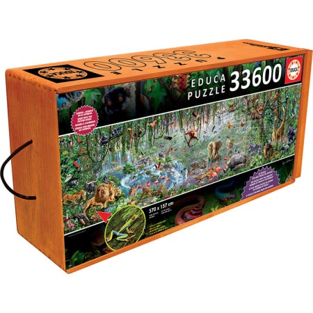 Puzzle Educa Das wilde Leben des Dschungels 33600 Teile Puzzles Educa - 1
