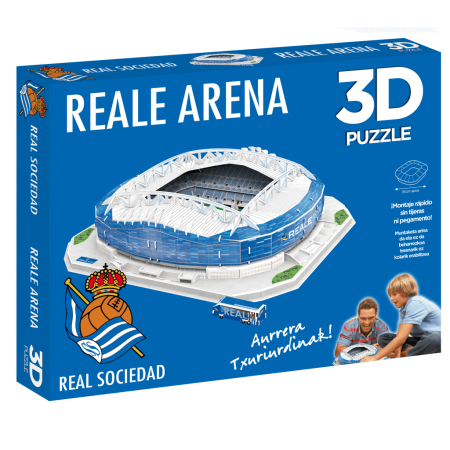 Puzzle Estadio 3D Reale Seguros Arena Real Sociedad mit Licht ElevenForce - 1