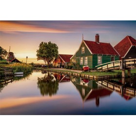 Clementoni Puzzle Grünes Haus in der Zaanse Schans 1500 Teile Clementoni - 1
