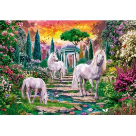 Clementoni Puzzle Einhorn Garten 2000 Teile Clementoni - 1