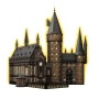 Hogwarts Schloss 3D Puzzle - Die Große Halle - Nachtausgabe 643 Teile Ravensburger - 4
