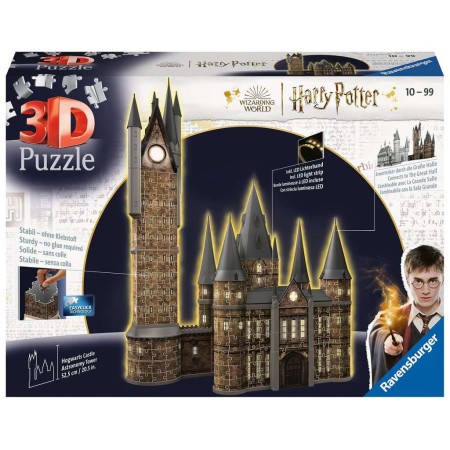 Hogwarts Schloss 3D Puzzle - Astronomieturm - Nachtausgabe 626 Teile Ravensburger - 1