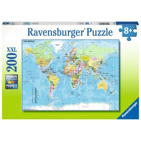 Puzzle Weltkarte XXL mit 200 Teilen Ravensburger - 1