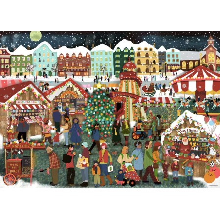 Ravensburger Puzzle Weihnachtsmarkt mit 1000 Teilen Ravensburger - 1