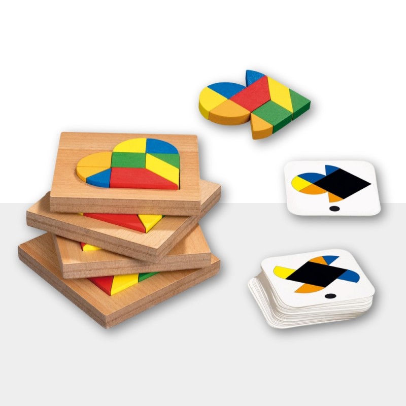 💖 Speed Tangram Heart von Philos: Kreatives Spiel - Kubekings
