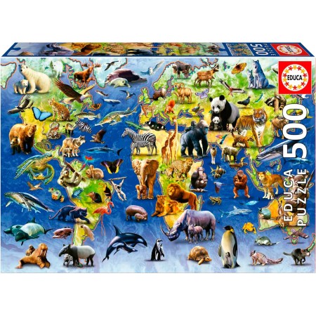 Educa Endangered Species Puzzle mit 500 Teilen Puzzles Educa - 1