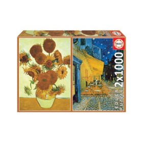 Educa Sonnenblumen und Kaffee-Terrasse Puzzle 1000 Teile - 1