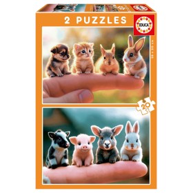 Puzzle Educa Babytiere mit 2 x 20 Teilen Puzzles Educa - 1