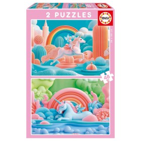 Puzzle Educa Magische Einhörner 2 x 48 Teile Puzzles Educa - 1