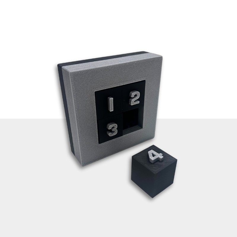 Zahlenblock Puzzle - Mittleres Niveau Schiebepuzzle 🧠
