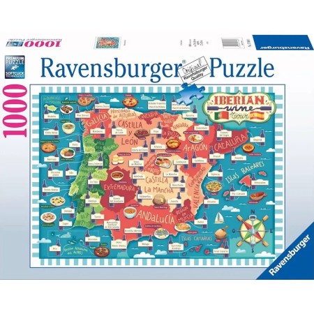 Puzzle Ravensburger Iberische Weinkarte 1000 Teile Ravensburger - 1