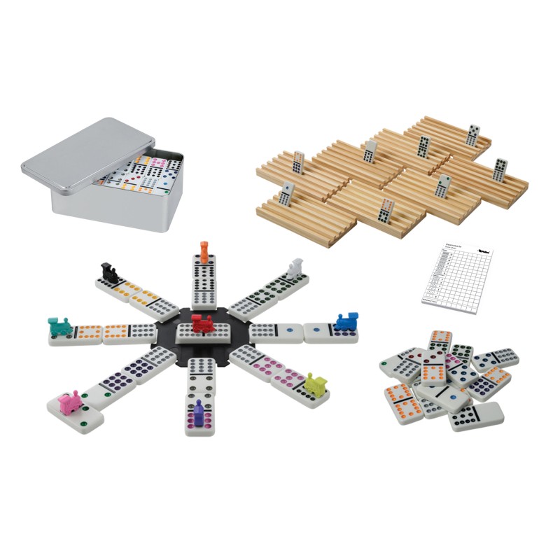 Logoplay Holzspiele Spielesammlung, Domino 12 Für 2 Bis 6 Spieler - 2