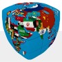 v-cube 3x3 Karte der Politischen Welt