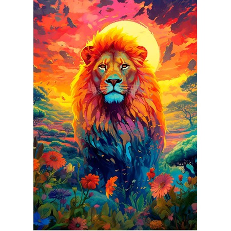 Puzzle Educa Majestätischer Löwe – 500 Teile