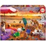 Puzzle Educa Hunde spielen am Strand – 1000 Teile