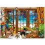 Puzzle Educa Fenster des Vogelbeobachters – 1500 Teile