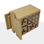 Japanische Yosegi-Box 2 Sun, 7 Schritte, Agathis – Naturholz Yosegi - 3