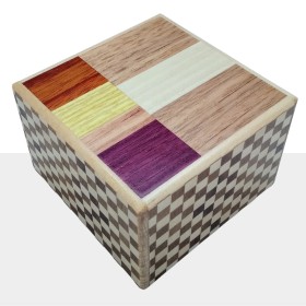 Japanische Box Knock Box 5 Stufen Naturholz Yosegi - 1