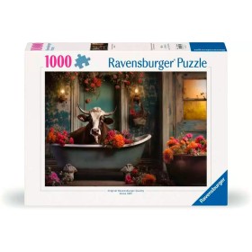 Puzzle Ravensburger Die Kuh in der Badewanne mit 1000 Teilen Ravensburger - 1