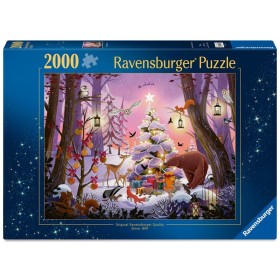 Puzzle Ravensburger Weihnachten im Wald mit 2000 Teilen Ravensburger - 1