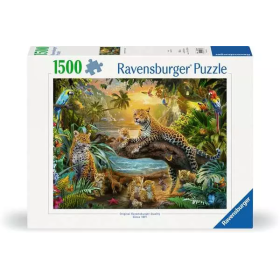Puzzle Ravensburger Leoparden im Dschungel mit 1500 Teilen Ravensburger - 1