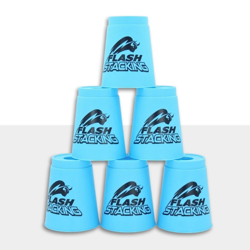 QiYi Stacking Flash Becher – Set mit 12 Bechern mit Quick Stem