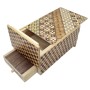 Yosegi Japanische Puzzlebox 5 Sun 10 Schritte mit Schublade - Oka Craft