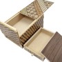 Yosegi Japanische Puzzlebox 5 Sun 10 Schritte mit Schublade - Oka Craft