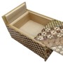 Yosegi Japanische Puzzlebox 5 Sun 10 Schritte mit Schublade - Oka Craft