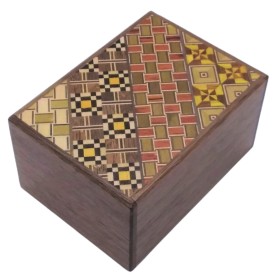 Yosegi Japanische Puzzlebox 3 Sun 12 Schritte - Oka Craft