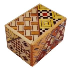 Yosegi Japanische Puzzlebox 1 Sun Mame 18 Schritte Oka Craft - 1