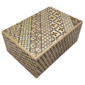 Yosegi Japanische Puzzlebox 6 Sun 18 Schritte - Oka Craft