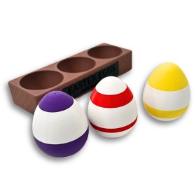Set mit Mini-Ostereier-Puzzles (3D-Kollektion) Kubekings - 1