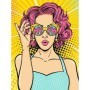 Malen-nach-Zahlen-Set Ravensburger CreArt Series Premium Canvas: WOW Frau Pop Art Ravensburger - 2