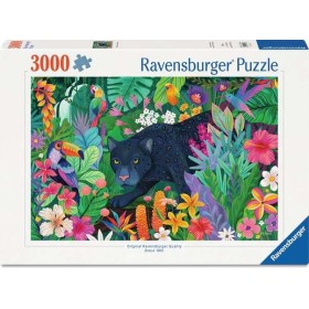 Ravensburger Puzzle Panther im Blumendschungel mit 3000 Teilen Ravensburger - 1