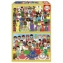 Educa Puzzle Mädchen aus Amerika und Afrika mit 2 x 100 Teilen Puzzles Educa - 1