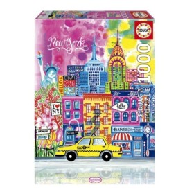 Puzzle Educa New York by Car de Pintos mit 1000 Teilen Puzzles Educa - 1