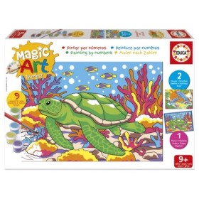 Malen-nach-Zahlen-Set Educa Magic Art Meerestiere (9+) Puzzles Educa - 1