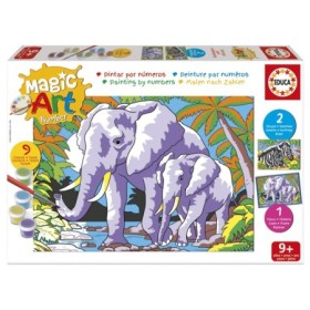 Malen-nach-Zahlen-Set Educa Magic Art Wildtiere (9+) Puzzles Educa - 1